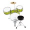 Ashthorpe 3-Piece Complete Kids Drum Set - Beginner Kit with 14" Bass, Adjustable Throne, Cymbal, Pedal & Drumsticks
